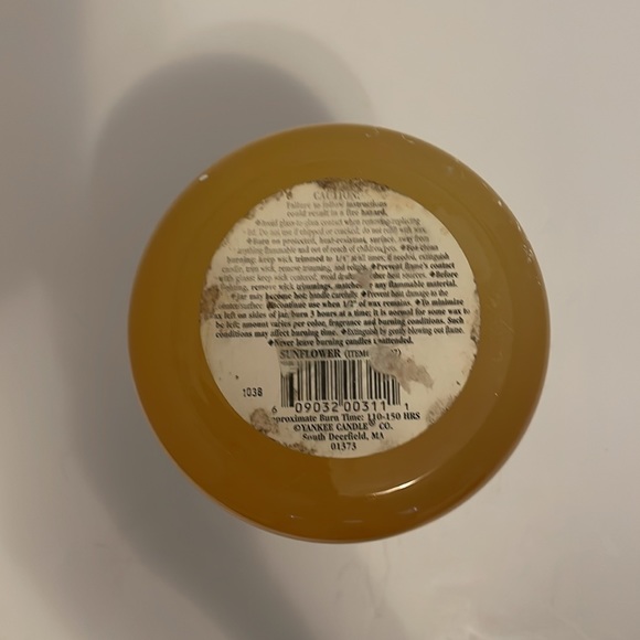 Yankee 22 oz Candle Sunflower Black Band Very Rare - Picture 6 of 7